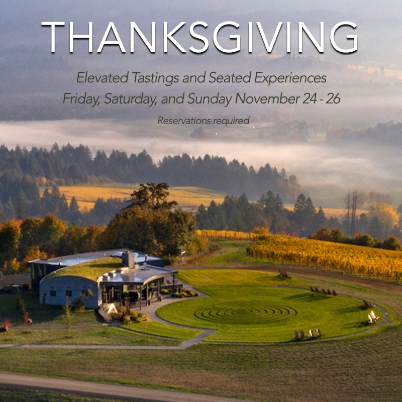 Enjoy the tranquility of wine country for your Thanksgiving weekend at Fairsing Vineyard in Oregon's Willamette Valley